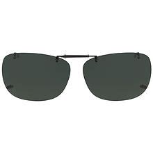 foster grant clip-on sunglasses rectangle reck